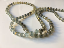 Cargar imagen en el visor de la galería, Aquamarines Crystal necklace with 24 kt gold beads